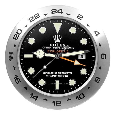 wall clock looks like rolex explorer|Rolex Explorer Wall Clock .